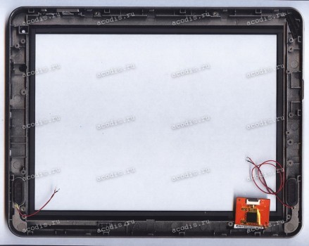 9.7 inch Touchscreen  6 pin, Digma iDxD10, темно-серый с рамкой, разбор