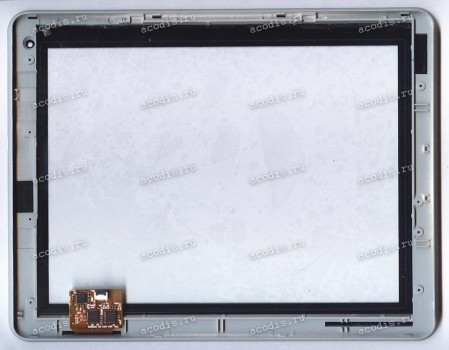 9.7 inch Touchscreen  6 pin, Digma iDxD10/BLISS Pad A9730 (M55-S013) светло-серый с рамкой, разбор