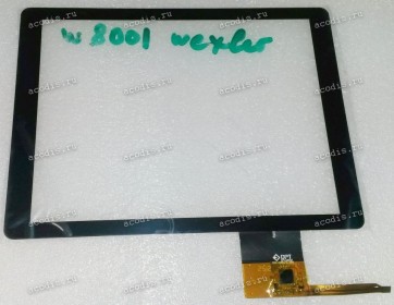 8.0 inch Touchscreen  6 pin, Wexler TAB 8001 черный, OEM, NEW