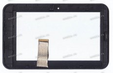 7.0 inch Touchscreen  61 pin, Digma iDnD7 (c отверстием) черный с рамкой, разбор