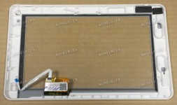 7.0 inch Touchscreen  6 pin, Digma iDxD7 3G (шлейф центр) белый с рамкой, разбор