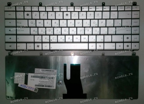 Keyboard Asus N45, N45S, N45SF (p/n: 0KNB0-5200RU00) (Silver/Matte/RUO) серебристая матовая
