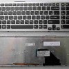 Keyboard Sony VPC-F11, VPC-F12 (p/n:148781311) (Black-Silver/Matte/LED/RUL) чёрн в србр. рам мат с подсвет
