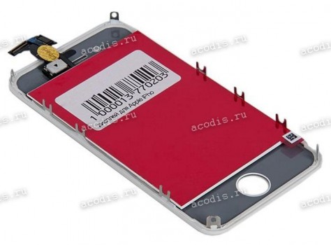 3.5 inch Apple iPhone 4S (LCD+тач) белый с рамкой 960x640 LED  NEW