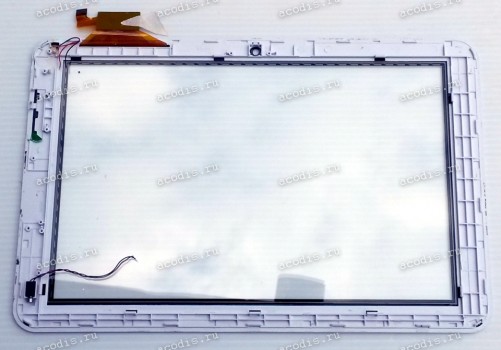 10.1 inch Touchscreen  12 pin, Digma iDsQ11 3G, белый с рамкой (=Ritmix RMD-1027), NEW