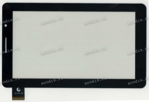 7.0 inch Touchscreen  30 pin, CHINA Tab LZ-07-18 (с отв.), OEM черный, NEW