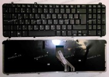 Keyboard HP/Compaq dv6-10**, 12**, 1300, 20** (Black/Matte/RUS) чёрная матовая