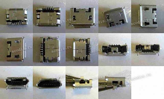 MicroUSB Jack Type B 5 pin SMD (#4559)