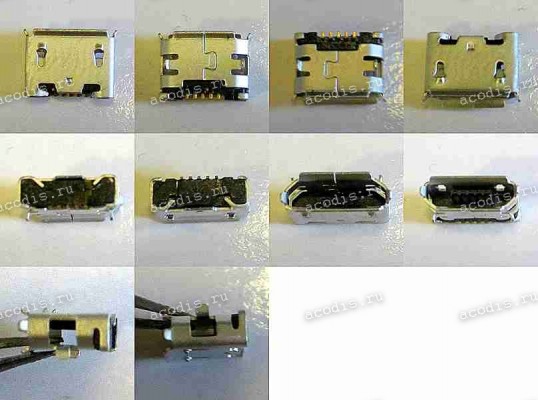 MicroUSB Jack Type B 5 pin SMD (#4560)