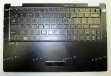 Keyboard Sony VPC-X11Z1R (p/n: A1750376A) (Black-Black/Matte/RUO) черная в черной рамке мат