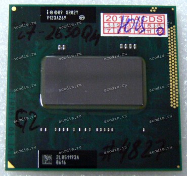 Процессор Socket G2 (rPGA988B) Intel Core i7-2630QM (SR02Y) (6M Cache, 2.0 up to 2.90 GHz)