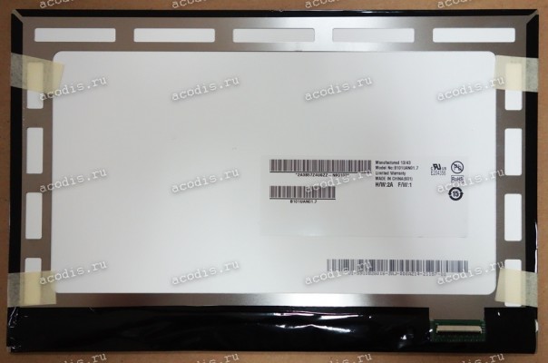 B101UAN01.7 1920x1200 LED 34 пин slim NEW