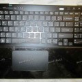 Keyboard Sony SVS15113FXB + topcase (p/n: A1891596A) (Black-Black/Matte/RUO) чёрная русифицированная с чёрной рамкой