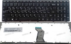 Keyboard Lenovo IdeaPad G500, G505, G510, G700 (Black-Black/Matte/RUO) чёрная в чёрной рамке матовая рус