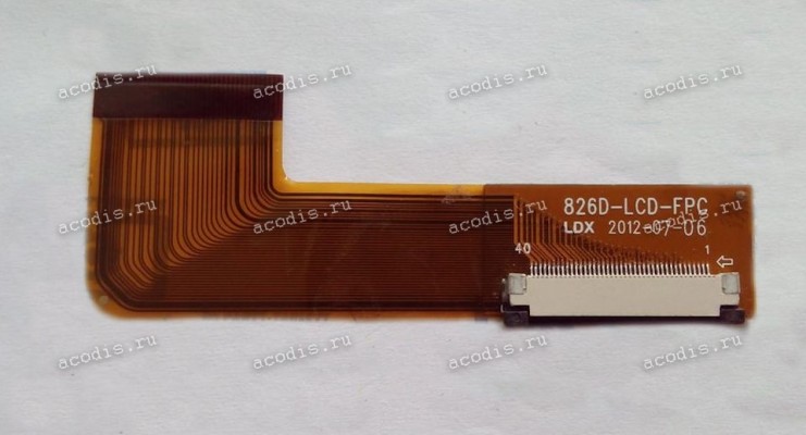 LCD LVDS cable Digma iDxD8 3G (p/n: 826D-LCD-FPC, 40pin)