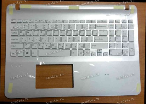 Keyboard Sony SVF1521D1RW, SVF152A29V, SVF1521L1R/W (p/n: A1960318A) (White//RUO) русифицированная HK9PALM_WH_RU_NFC_JMO(S)