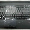 Keyboard Samsung NP300E5A-S08RU + topcase (p/n: BA75-03405C) (Black/Matte/RUO) чёрная матовая
