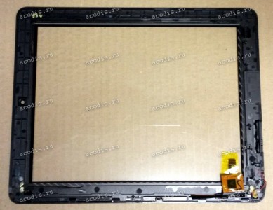 9.7 inch Touchscreen  12 pin, Digma iDrQ10 3G, черный с рамкой, разбор