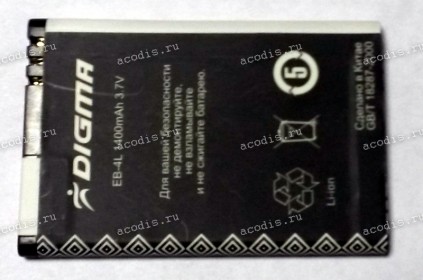 АКБ Digma e601hd (EB-4L, 3,7v, 1400mAh), разбор