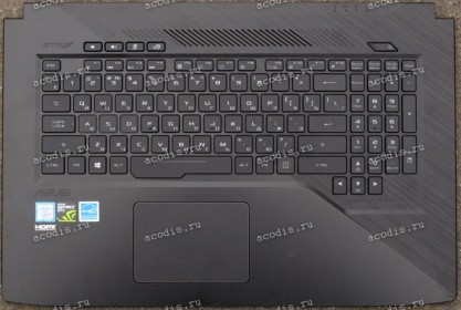 Keyboard Asus GL703V чёрная (EABKN004020)+ Topcase русифицированная