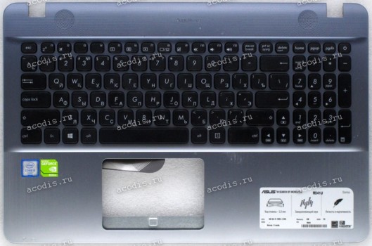 Keyboard Asus R541U серо-синий (39XKFTCJN20) + Topcase русифицированная
