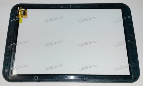 10.1 inch Touchscreen  6 pin, Digma Plane 10.5/Platina 10.2, черный с рамкой, NEW