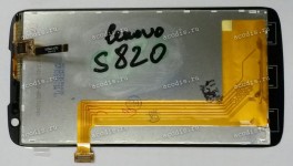 4.7 inch Lenovo s820 (LCD+тач) oem, черный 1280x720 LED  NEW