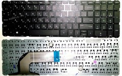 Keyboard HP/Compaq Pavilion 15, 15-e, 15-n, 15t-e, 15t-n, 15z-e, 15z-n (Black//RUO) чёрная русифицированная