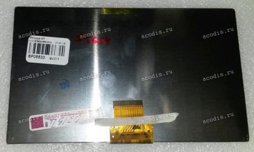 7.0 inch CPT 070141025 (97x164 mm, 40pin, для Digma HIT прямой шл.) 1024x600 LED 40 пин  NEW