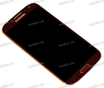 5.0 inch Samsung Galaxy S4 GT-i9500 (LCD+тач) коричневый с рамкой 1920x1080 LED  NEW
