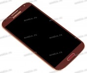 5.0 inch Samsung Galaxy S4 GT-i9500 (LCD+тач) красный с рамкой 1920x1080 LED  NEW