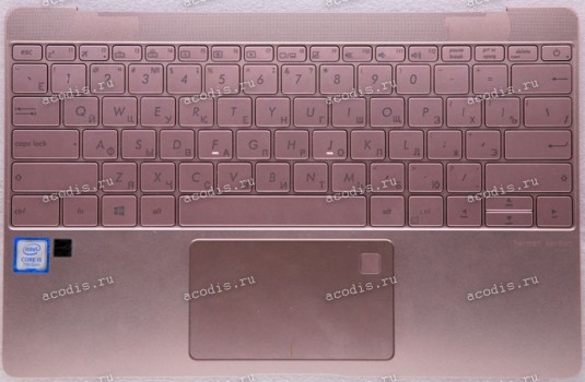 Keyboard Asus UX390U розовый (13N0-UWA0811, 13N0-UWA0821) + Topcase русифицированная