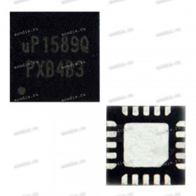 Микросхема UPI uP1589QQKF ШИМ (Аналог RT8243BZQW, RT8243CZQW) QFN-20 WQFN-20L 3x3 WQFN3*3-20L SW.REG. (Asus p/n: 06008-00260000) NEW original