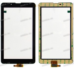 7.0 inch Touchscreen  10 pin, Supra M722G, OEM черный (Irbis TG-72), NEW