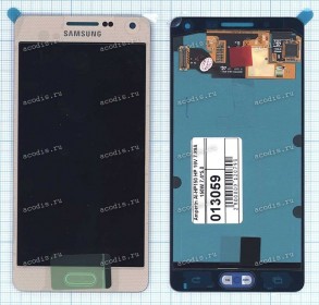 5.0 inch Samsung A500F (A5) (LCD+тач) золотой oem 1280x720 LED  NEW / original