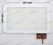 10.1 inch Touchscreen  12 pin, CHINA Tab CZY6113A1-FPC/AD-C-100050-1-FPC, OEM белый (Assistant AP-100), NEW