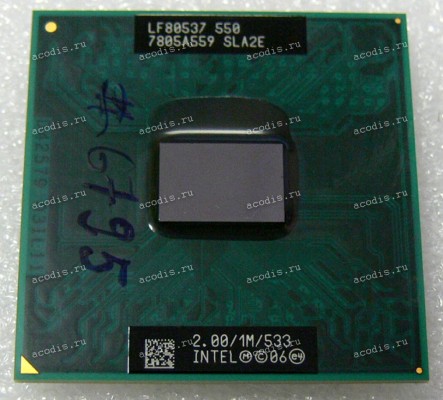 Процессор Socket P (PGA-478) Intel Celeron 550 (p/n: SLA2E) (2.00GHz=133MHz x 15, 1MB, 65nm, 30W)