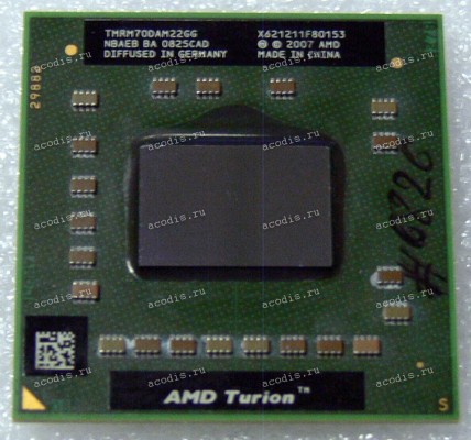 Процессор Socket S1G2 (638) AMD Turion X2 RM-70 (TMRM70DAM22GG) (2*2.00GHz=200MHz x 10, 2*512kB