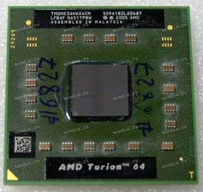 Процессор Socket S1G1 (638) AMD Turion 64 MK-36 (TMDMK36HAX4CM) (2.00GHz=200MHz x 10, 512kB, 90nm