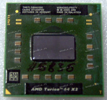 Процессор Socket S1G1 (638) AMD Turion 64 X2 TL-58 (TMDTL58HAX5DC) (2*1.90GHz=200MHz x 9.5, 2*512kB