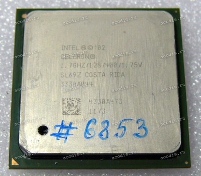 Процессор Socket 478 Intel Mobile Celeron 1.7 (p/n: SL69Z) (1.70GHz=100MHz x 17, 128kB