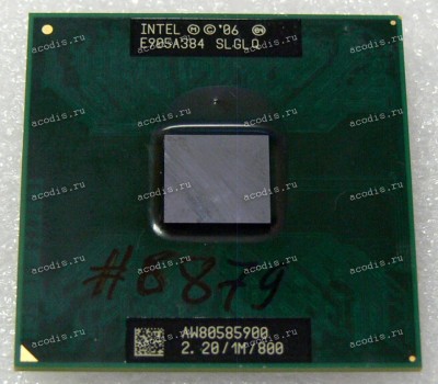 Процессор Socket P (PGA-478) Intel Celeron 900 (p/n: SLGLQ) (2.20GHz=200MHz x 11, 1MB, 45nm, 35W)