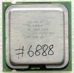 Процессор Socket LGA 775 Intel Celeron D 331 (p/n: SL7TV, SL8H7, SL98V) (2.66GHz=133MHz x 20