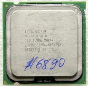 Процессор Socket LGA 775 Intel Celeron D 336 (p/n: SL7TW, SL8H9, SL98W) (2.80GHz=133MHz x 21