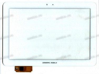 10.1 inch Touchscreen  8 pin, CHINA Tab PINGBO LCGE1011037A, OEM белый, NEW