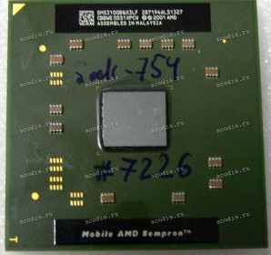 Процессор Socket 754 AMD Mobile Sempron 3100+ (SMS3100BQX3LF) (1.80GHz, 256kB, 90nm, 800 MHz, 1.2 V