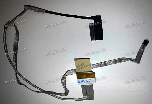 LCD LVDS cable Asus A53, A53B*,  A53T*, A53U, A53Z, K53, K53B*, K53T*, K53U, K53Z, PRO5N*, X53, X53B*, X53T*, X53U, X53Z (p/n: DC02001AV20) PBL60 LVDS CMOS cable