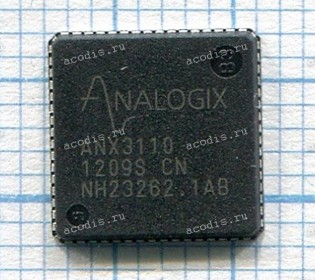 Микросхема Analogix ANX3110 QFN64 PANASONIC (Asus p/n: 02G097000600) NEW original