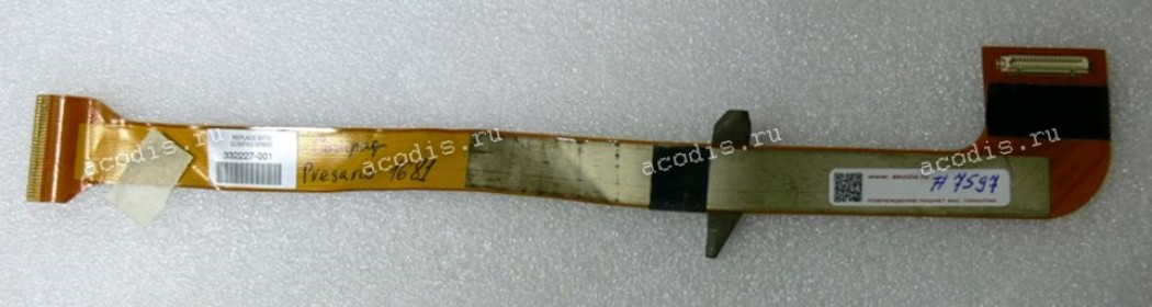 LCD LVDS cable HP Compaq Presario 1681 (p/n: 50M500R04-01; 332227-001)