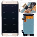 5.1 inch Samsung Galaxy S6 Edge SM-G925F (LCD+тач) золотой 2560x1440 LED  NEW / original